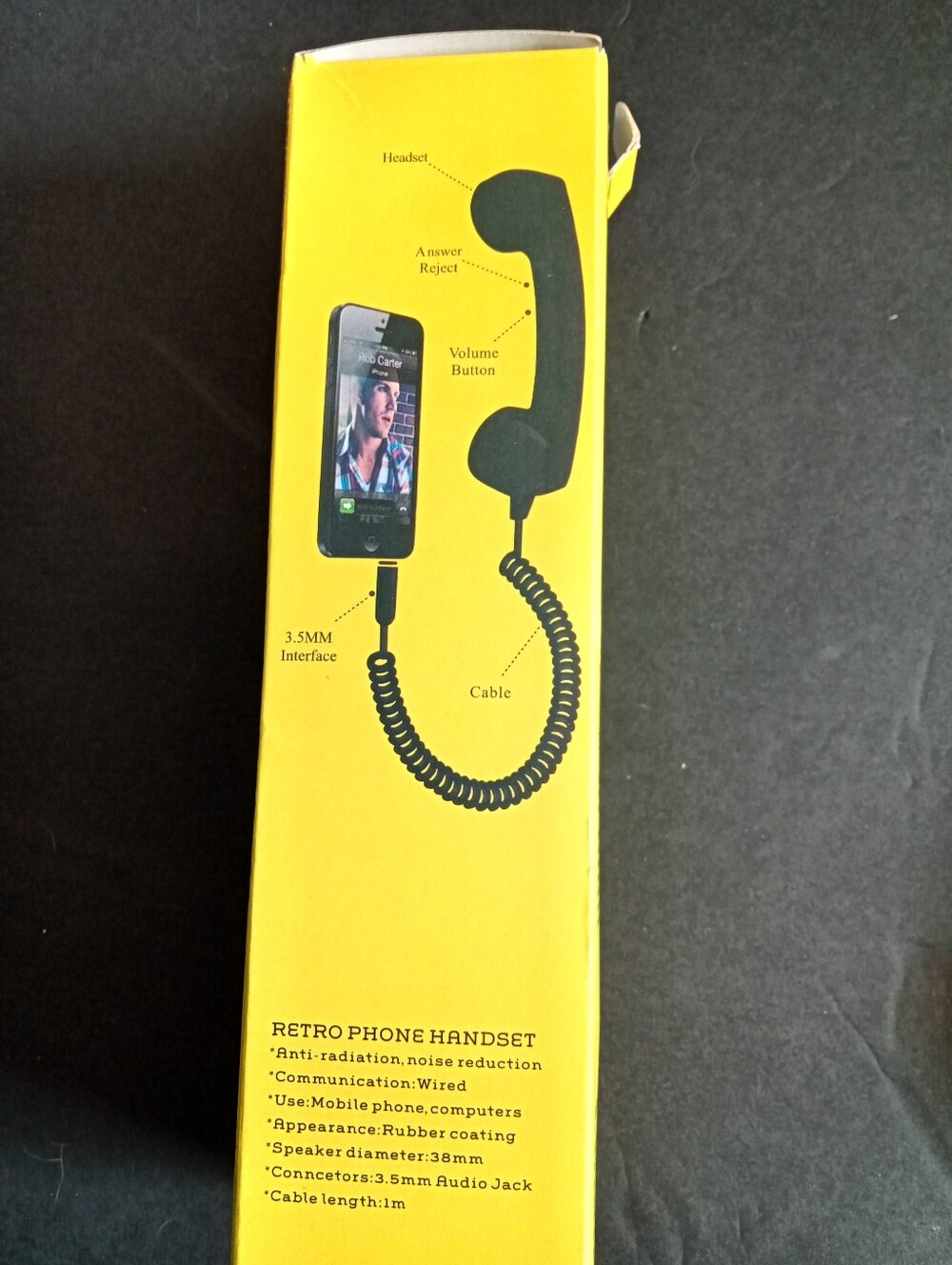 Retro Phone Blue Handset for Mobile Phones